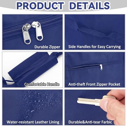 1 Pack 83 x 16 x 12 Inch, 260 L Extra Large Duffle Bag Camping Tent Storage Bag Heavy Duty Waterproof Sport Outdoor Equipment Carrying Case for Pole Travel Canopy Hammock Tripod(Blue) - color: Blue, size: 83 x 16 x 12 Inch, 260 L