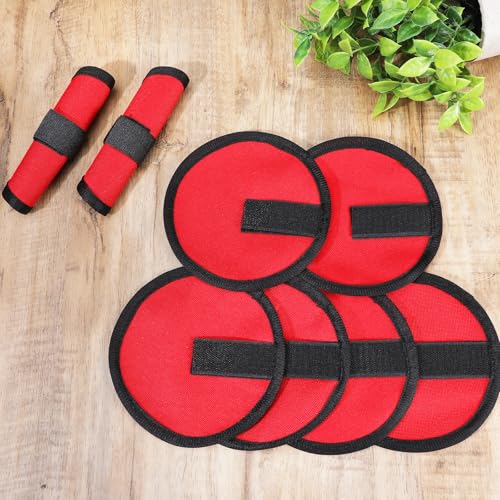 Xinjoduz 8PCS Fishing Hook Covers 6.1 Inch Lure Wrap Bait Gloves Covers Fish Lure Cover Storage Protectors Pole Sleeve Guard Tackle Wraps to Keep Fishermen Fishing Safe for Fish Rod