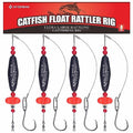 Catfish-Rig-for-Bank-Fishing-Catfishing-Tackle-Floats-with-Rattler-Santee Cooper Rig Equipment - color: Black-4 Pack, size: 2.5 inch
