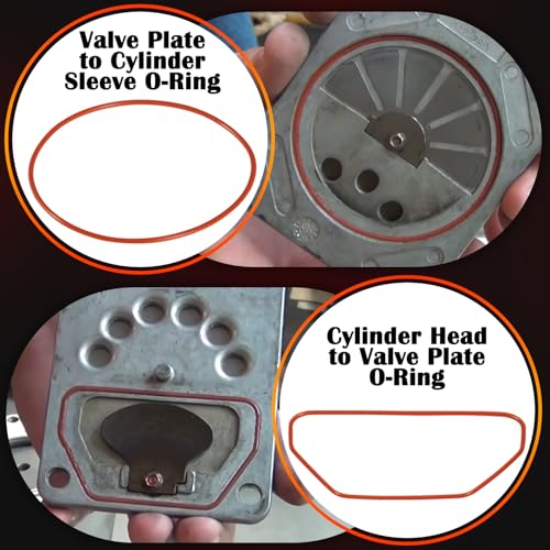 KK-4835 Compressor Piston Kit Connecting Rod Replacement Kit Perfectly Fits for Sears Craftsman Devildiss Dewalt Porter Cable Oil Free Air Compressor Pump, Comparable to KK-4835 KK-5081 A02743