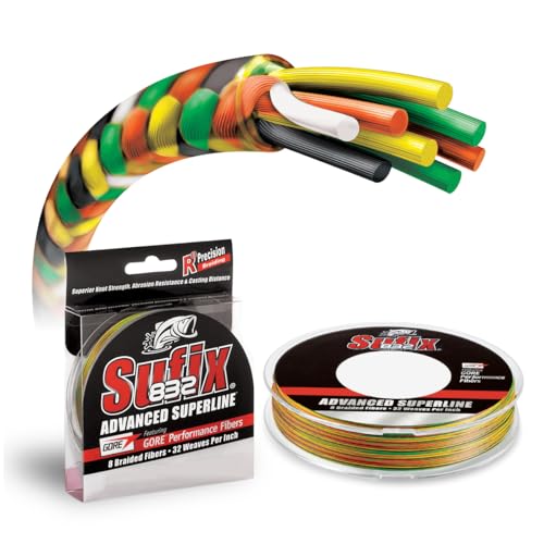 Sufix 832 Advanced Superline Braid - 150 yards - color: Fire Tiger, size: 300 Yd. Spool