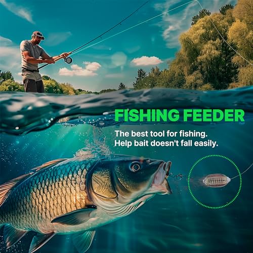 10pcs Spring Fishing Feeder Carp Сrucian Bream Tackle Cage - color: Gold, size: 35g