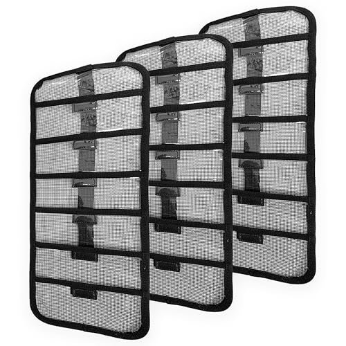 20" x 7" Roll-Up Fishing Lure Bags, 3 Pcs Set with Portable Design, for Saltwater Tackle Storage, Includes Durable Mesh Compartments, Ideal for Offshore Fishing & Traveling Anglers