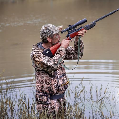 GearOZ Duck Hunting Waders for Men & Women, 5mm Neoprene Waterproof Chest Insulated Camo Wader Fishing Waterfowl Hunter