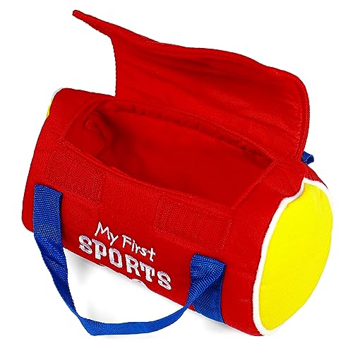 Baby GUND My First Sports Bag Stuffed Plush Playset, Baby Gift Toys for Boys and Girls Ages 1 & Up, 5 Piece, 8" - style: Sports Bag
