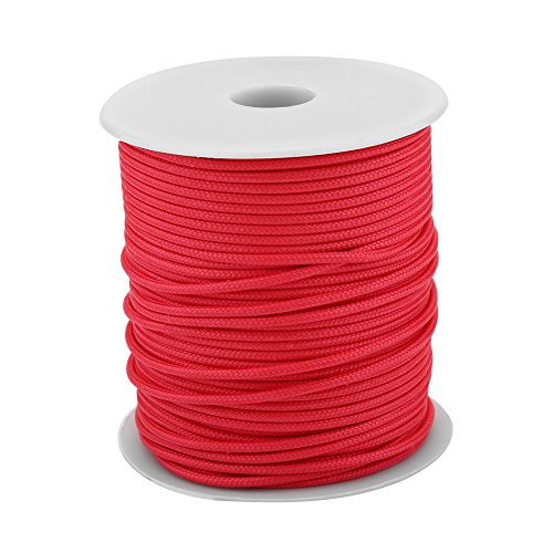 50M 2mm Speargun Reel Line Wear Spearfishing Line Heavy Duty All-Purpose Utility Cord (Red)