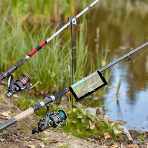 5 Pcs Fishing Hook Covers Set, 4 Red Lure Wraps for Fishing Rod and 1 Clear PVC Lures Protector, Rod Armour Lures Wrap, Bait Storage Protector Easily See Bait Glove to Keep Fishermen Safe