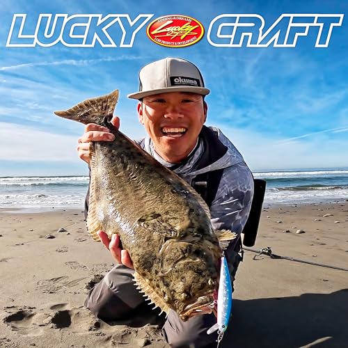 LUCKY CRAFT FlashMinnow 130MRS Saltwater Fishing Lures, Jerkbait for Halibut and Bass Fish, Slow Sinking 2-4ft, Surf Fishing Gear and Tackle Box Accessories - color: 765 MS Anchovy