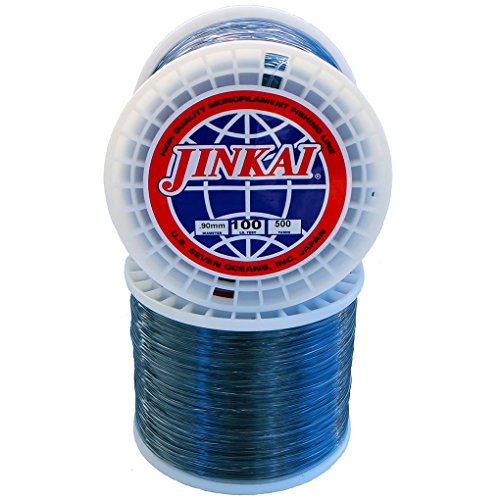 Jinkai Premium Monofilement Line - 500yd Spool - 6lb-130lb - Smoke Blue