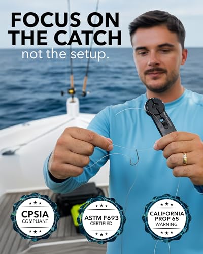 Hook Threader – Fishing Knot Tying Tool for Small Hooks – Adjustable Fishing Nippers – Easy Threading Eyelets – Durable Aluminum & Stainless Steel Build