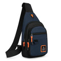 Sling Bag Small Sling Backpack Travel Backpack Hiking Daypack Adjustable Shoulder Strap Chest Bag Multipurpose Cross Body Bag(Blue) - color: Blue