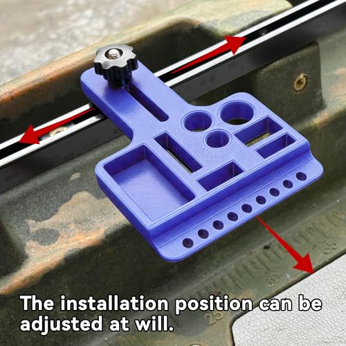 Kayak Fishing Tool Holder, No-Drill T-Track Mount, Reinforced PETG, Fits Standard T-Track Kayaks, Secure Pliers/Knife/Gear Storage, Kayak Accessories for Fishing, Blue - color: Blue