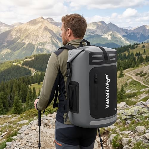 Waterproof Dry Bag with Waterproof Phone Case Grey - color: Grey, style: Dry Bag