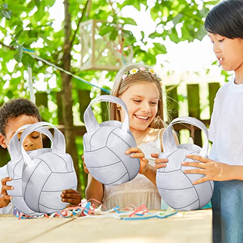 Shihanee 24 Pcs Volleyball Gift Bags Ball Themed Party Treat Bags Volleyball Goodie Candy Handbags Non Woven for Sport Game Theme Supplies - style: Volleyball