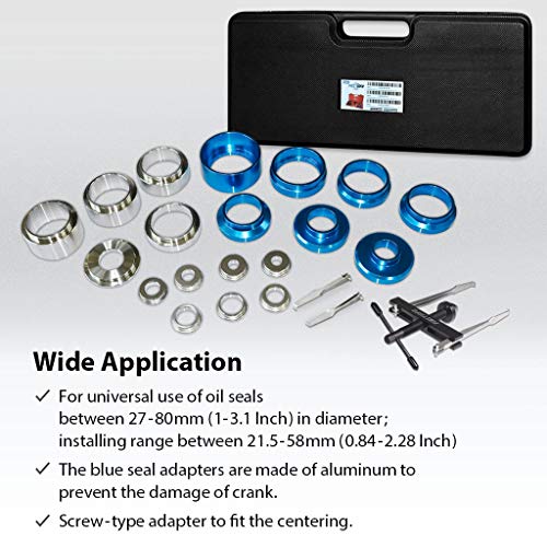 FIRSTINFO F3281L Crankshaft and Camshaft Bearing Removal and Installation Kit, Crank and Cam Seal Service Tool Kit - size: Removal & Installation Kit
