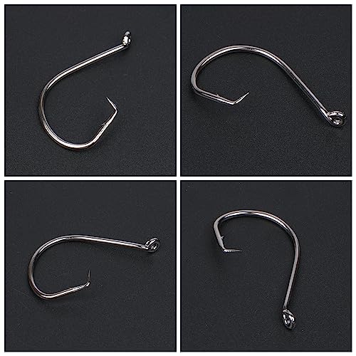 Saltwater Circle Hooks,50 Pack 2X Fishing Hooks Offset Octopus Catfish Bulk Fishing Hooks Fishing Gear Equipment Set Saltwater Freshwater - size: 6/0 - 50 Pack