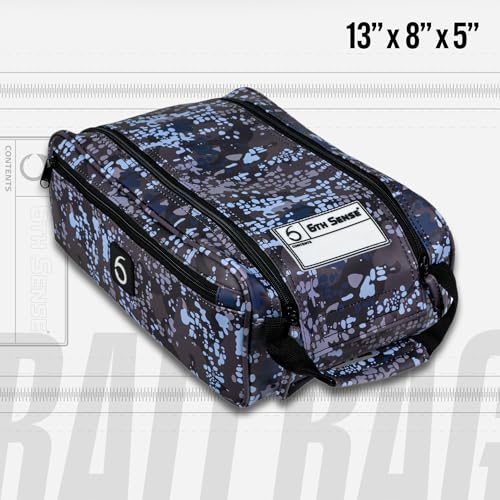 6th Sense Fishing Tackle Bag Extra-Large Bait Bag – Water-Resistant, Holds 20–25 Packs (Marshwood - Woodland) - color: Marshwood - Woodland