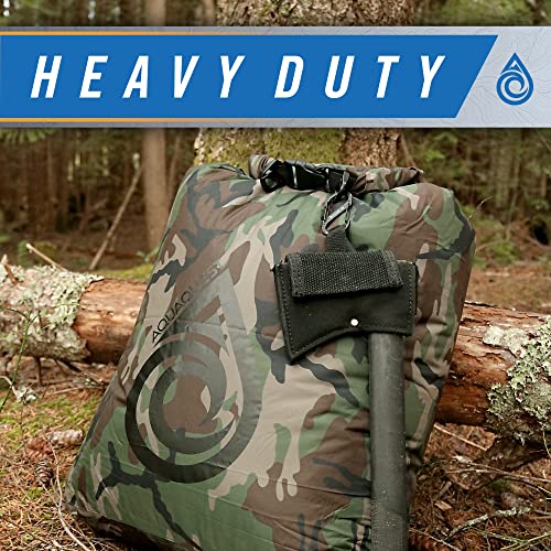 AquaQuest Rogue Dry Bag - 100% Waterproof Roll Top - 100L Boulder Camo - Outdoor Storage Bag - color: Boulder Camo, size: 100 L
