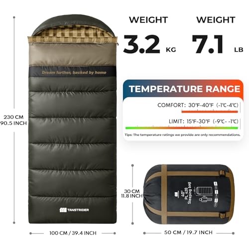 Cotton Flannel XXL Winter Sleeping Bags for Adults Big and Tall,Cold Weather 90x39 Inch Camping Sleep Bag,Waterproof Machine Washable 4 Season Outdoor Camping Gear,2-Way Zipper - color: Yellow, size: 7.05lb(30-40℉)