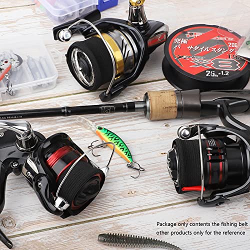 Dovesun Fishing Spool Belt Fishing Reel Protection Spinning Reels Fishing Reel Accessories 4pcs - color: Spinning Reel-Medium-4pcs