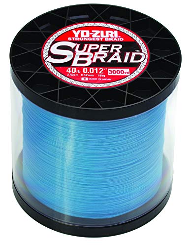 Yo-ZuriSuperbraid 80 Pound 150 Yards Dark Green Floating Braid - color: Blue, size: 40 lb Test