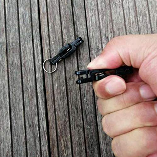 Line Clip Snap Weight Release Clip for Offshore Fishing Planer Board Kite Heavy Tension Snap Release Clip Downriggers Outrigger Release Clips - style: 3pcs Black