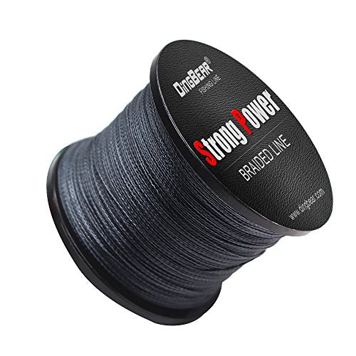 437Yd-5000Yd Super Strong Pull Generic Braided Fishing Line Fish ing Lines FishLines FishingLine - color: gray, size: 437Yd/ 400m 65LB/0.37mm