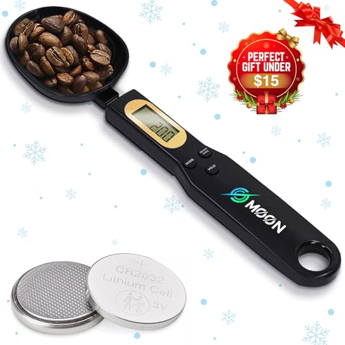Digital Spoon Scale for Coffee & Baking, 500g/0.1g Measuring Spoon Scale with LCD Display, Gram Scale for Tea, Spices & Protein Powder, Batteries Included