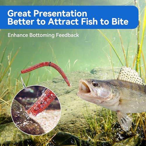 12/20pcs Tungsten Nail Weights for Neko Wacky Rig Fishing, Insert Pencil Worm Sinkers for Bass Fishing - size: 1/16oz (12pcs)
