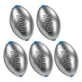 Alwonder Egg Sinkers Fishing Weights 3/16-10oz, Oval Lead Fishing Weights Sinkers Bass Fishing Casting Egg Sinker Saltwater Freshwater Tackle - size: 7oz-5pcs(Note: 7oz egg sinkers without inner core)
