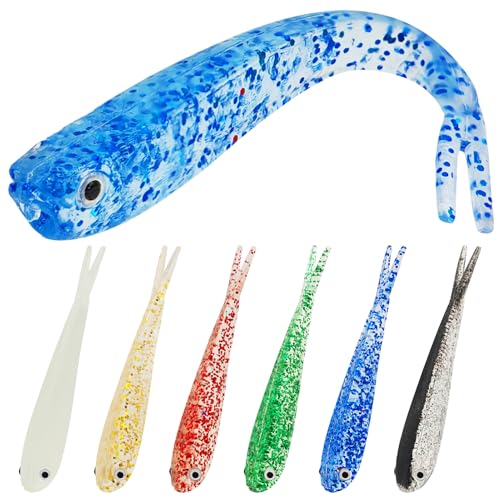Fishing Soft Plastic Lures | Paddle Tail Swim Baits, Swim Baits for Bass Fishing, Paddle Tail, Crappie Lures - color: G-60PCS