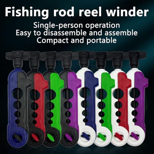 Fishing Line Winder Portable Reel Spooler Machine Adjustable Tension Single-Person for Spinning, Baitcasting, Carp Fishing - color: Blackgreen