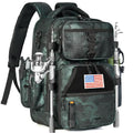 Ghosthorn Fishing Backpack Waterproof Tackle Bag Sling Bag Gift - color: Tpu Green, size: Large
