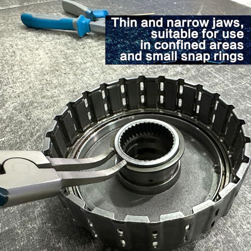 SPEEDWOX 8" Bent Jaw & Angle Tip Pliers - Special Lock, C-Clip, Retaining & Snap Ring Pliers for Automatic Transmissions & Transfer Cases - style: 8" Bent Jaw