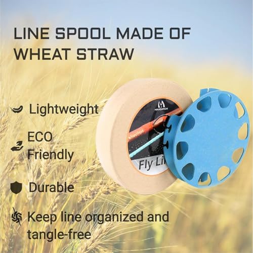 Maxcatch Troutlite Double Taper Floating Fly Line, 90ft, DT3F-DT6F, Easy Casting, with Two Welded Loops - size: DT5F-90FT