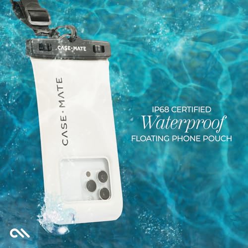 Case-Mate IP68 Waterproof Phone Pouch - Sand Dollar | Touchscreen Floating Waterproof Phone Case with Crossbody Lanyard - Fits All Phones - Beach Cruise Ship Travel Essentials - color: Sand Dollar