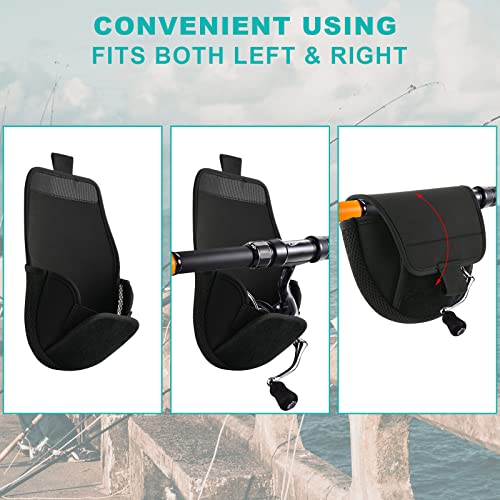 Cosmos 2 Pcs Fishing Reel Cover Neoprene Spinning Bait casting Spin Reel Protective Case Pouch Sleeve Bag, Suggest for Size 3000 to 5500