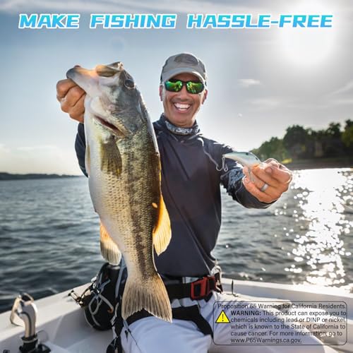 12/50PCS Fishing Treble Hooks for Saltwater Freshwater Fishing Hooks with 3X Strong Replacement Hardbait Size 1/0#1#2#4#6#8#10 - size: #2-50PCS
