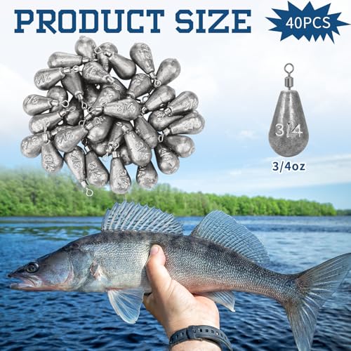 Landhoow Bell Sinkers Weights Casting Swivel Bell Sinkers Fishing Weights Rig for Ocean Saltwater Freshwater Surf Bass Fishing Casting Gear Tackle - size: 3/4oz