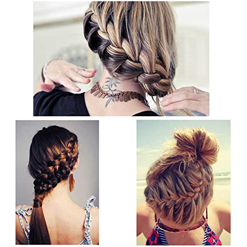 AKOAK 3 Pcs (Black, Gray, White) Hair Accessories - Fish Bone Braid Centipede, Twist Tool for DIY Hairstyles and French Braids