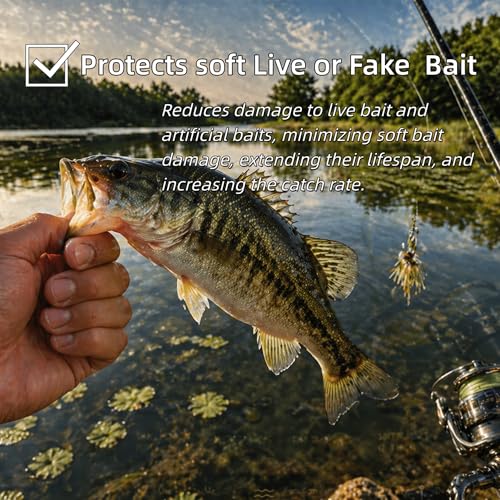 Stainless Steel Fishing Bait Rigging Needles Threader Set, Fish Bait Worm-Minnow-Anchovy Threader Needle Rustproof Threading Tool for Saltwater Freshwater Fishing Tackle Kit - size: 7"Long