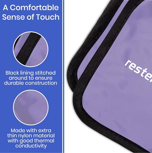 Rester's Choice Extra-Large Gel Ice Pack (13" x 21.5") - Reusable, Flexible, Durable - Ideal for Back, Shoulder, Knee (Lavender, 1 Pack, X-Large) - color: Lavender, size: 13x21.5 Inch (Pack of 1)