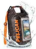 Pelican Marine IP68 Waterproof Dry Bag 5L w/Phone Pouch/Case - Hunter Camo | Roll Top Waterproof Backpack with Touchscreen Phone Pouch - Swimming, Kayaking, Camping, Rafting, Fishing & Travel Essentials - color: Hunter Camo - 5L, size: 5L