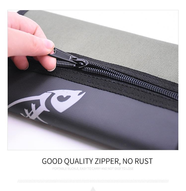 1 pcs Green Fishing Tackle Organizer Case PVC Fishing Soft Bait Binders Organizer Lure Wallet Plastic Bait Storage Tackle Bag Keep Soft Baits and Tackle Organized Removable Storage Pockets