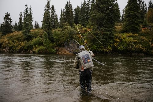 fishpond Wind River Roll-Top Waterproof Fishing Backpack For Tackle and Travel | Rolltop Backpack - Eco Shadowcast Camo - color: Eco Shadowcast Camo
