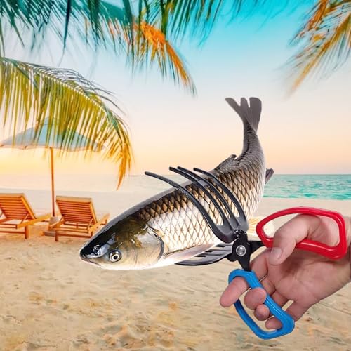 3 Fish Claw Gripper, Fishing Pliers, Fish Gripper, Metal Control Clamp Tong Tackle Tool, Multi-Functional Light Weight Accessories - color: 3 Claw*1