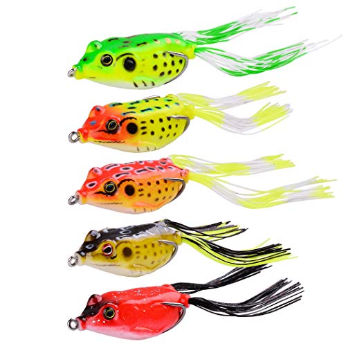 Aorace Fishing Lures Kit Mixed Including Minnow Popper Crank Baits with Hooks for Saltwater Freshwater Trout Bass Salmon Fishing - color: Item-A 20pcs