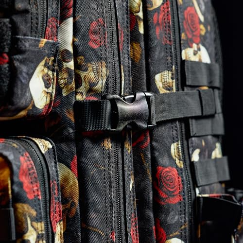 WOLFpak 35L Athletic Gym Backpack (Until Forever) - Durable 1000D Waterproof Oxford Material with MOLLE Webbing, Laptop Pocket & Dual Cup Holders, Durable Fitness/Travel/Military Daypack - color: Until Forever