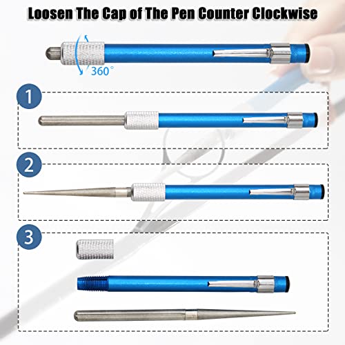 Fish Rod Repair Kit 26PCS Fishing Pole Eyelet Repair 13 Size Pole Ceramic Guides Rings Replacement Kit with 1pcs Tweezers and 1pcs Serrated Stick Tools - color: Gold