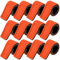 Sumind 12 Pcs Fishing Rod Straps Ties, Fishing Pole Belts Stretchy Straps, Elastic Tackle Ties Cable Holders Fit for Casting Rods, Spinning and Fly - color: Orange